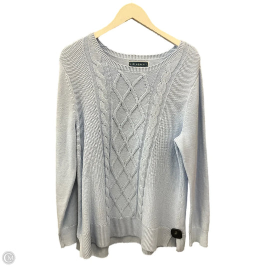 Sweater By Karen Scott In Blue, Size: Xl