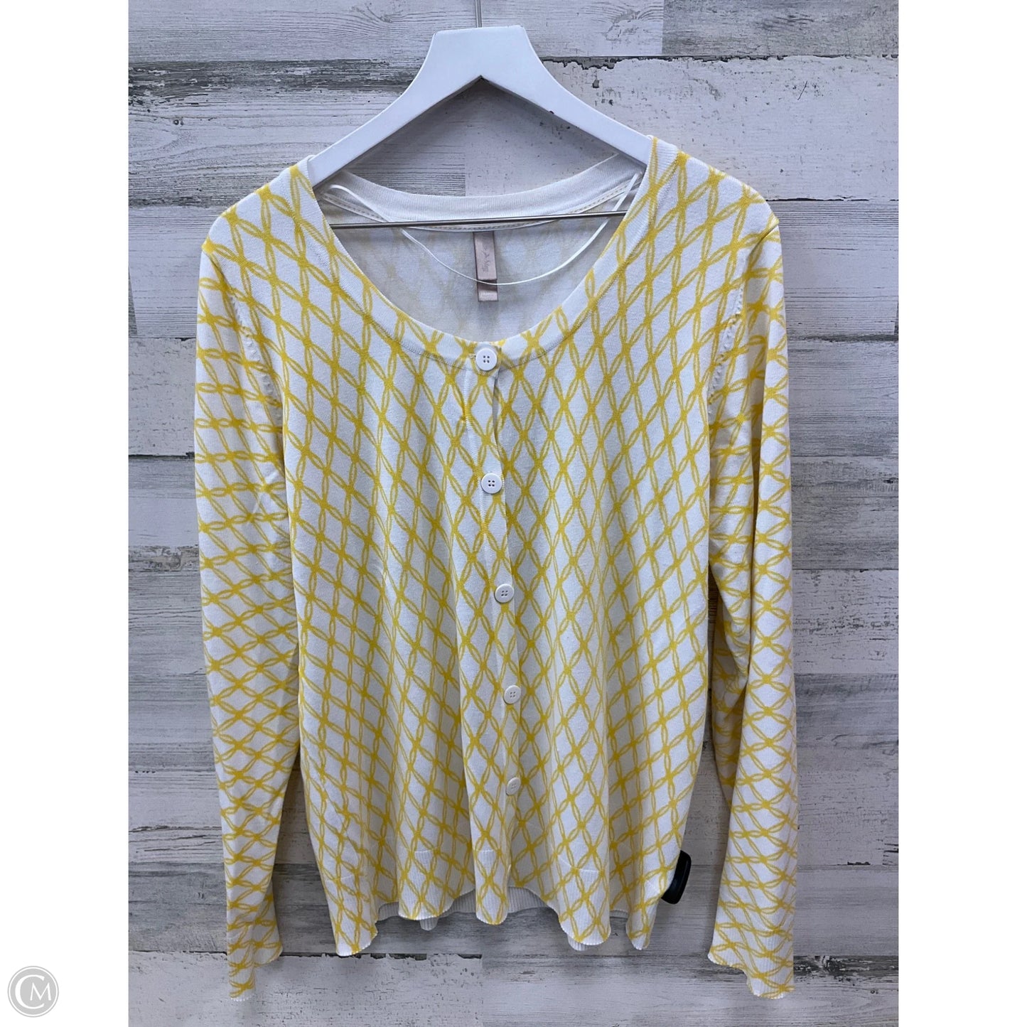 Cardigan By White Stag In Yellow, Size: 2x