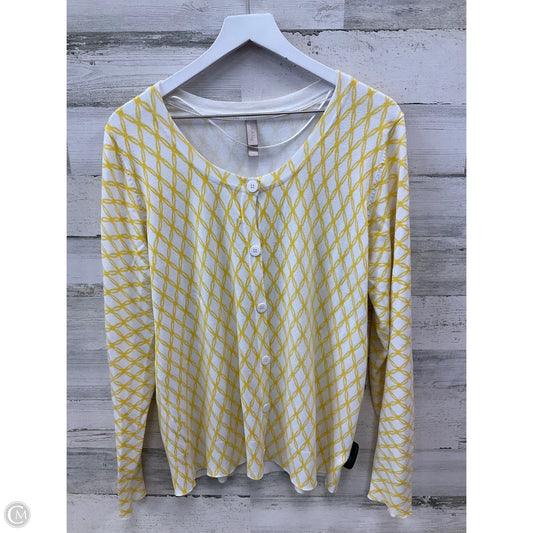 Cardigan By White Stag In Yellow, Size: 2x