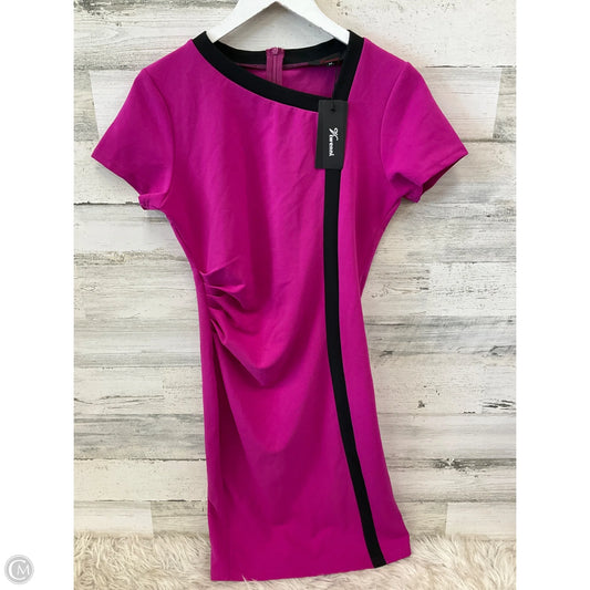 Dress Casual Short By Clothes Mentor In Black & Purple, Size: 10