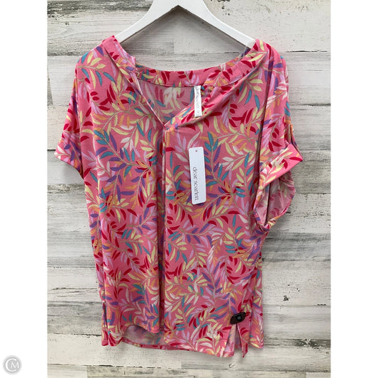 Top Short Sleeve By Clothes Mentor In Pink, Size: 3x