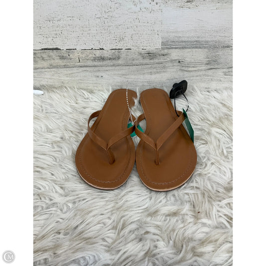 Sandals Flats By J. Crew In Brown, Size: 8