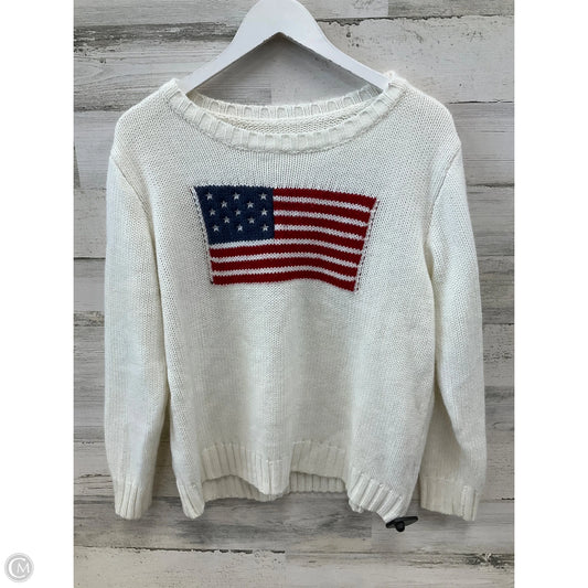 Sweater By Shein In White, Size: M