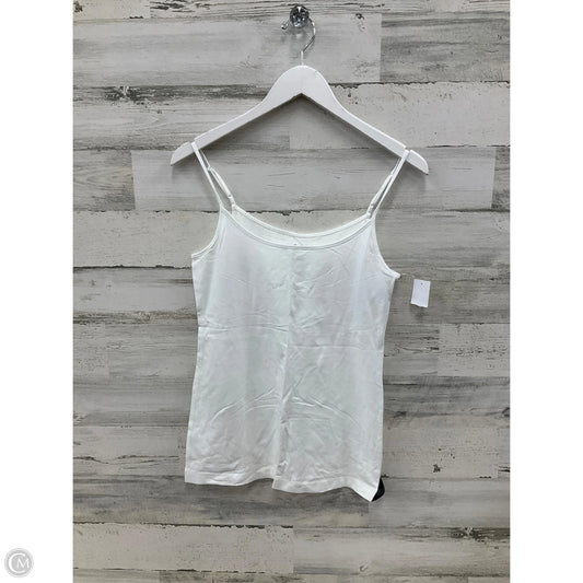 Top Sleeveless By Loft In White, Size: M