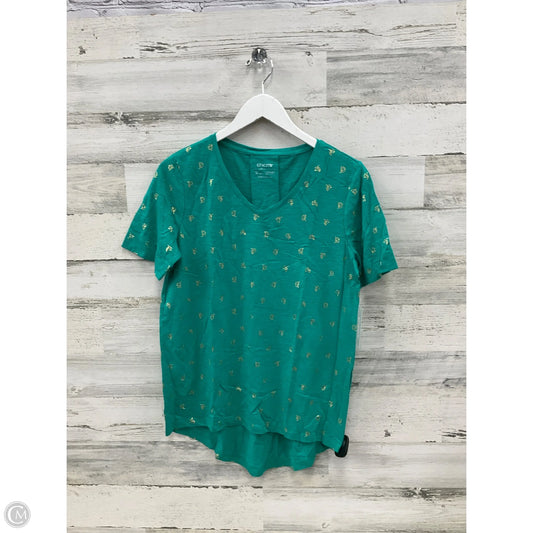 Top Short Sleeve By Chicos In Teal, Size: S