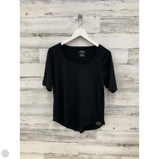 Top Short Sleeve By Chicos In Black, Size: S