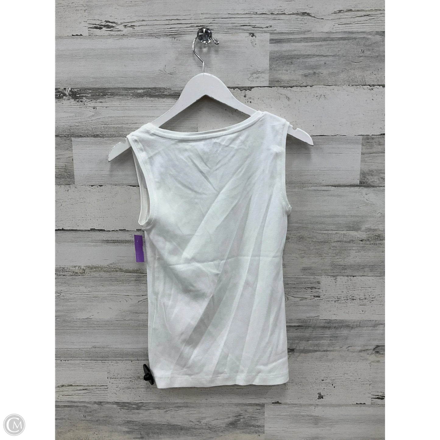Top Sleeveless By Chicos In White, Size: S