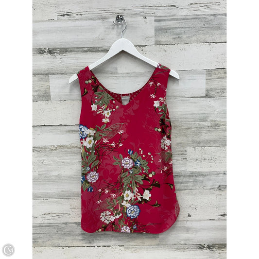 Top Sleeveless By Chicos In Pink, Size: S
