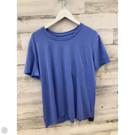 Top Short Sleeve By Eddie Bauer In Blue, Size: 3x