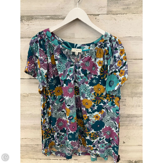 Top Short Sleeve By Umgee In Green, Size: 2x