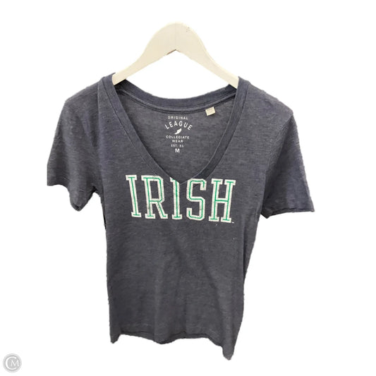 Top Short Sleeve By Clothes Mentor In Blue, Size: M