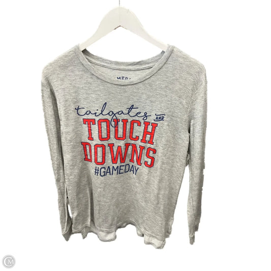 Top Long Sleeve By Clothes Mentor In Grey, Size: S