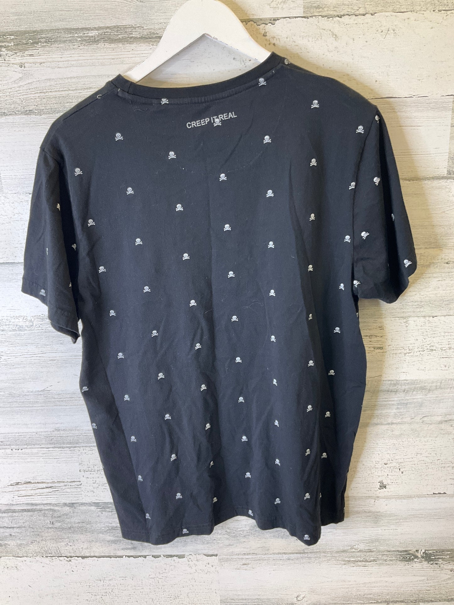 Top Short Sleeve By Clothes Mentor In Black, Size: Xl