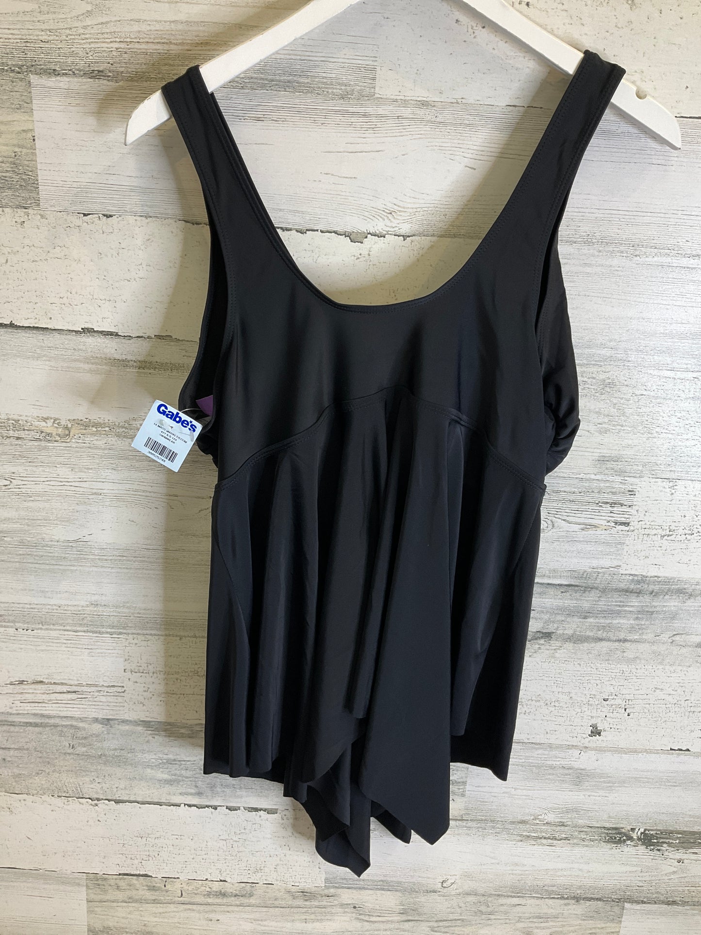 Swimsuit Top By Clothes Mentor In Black, Size: L