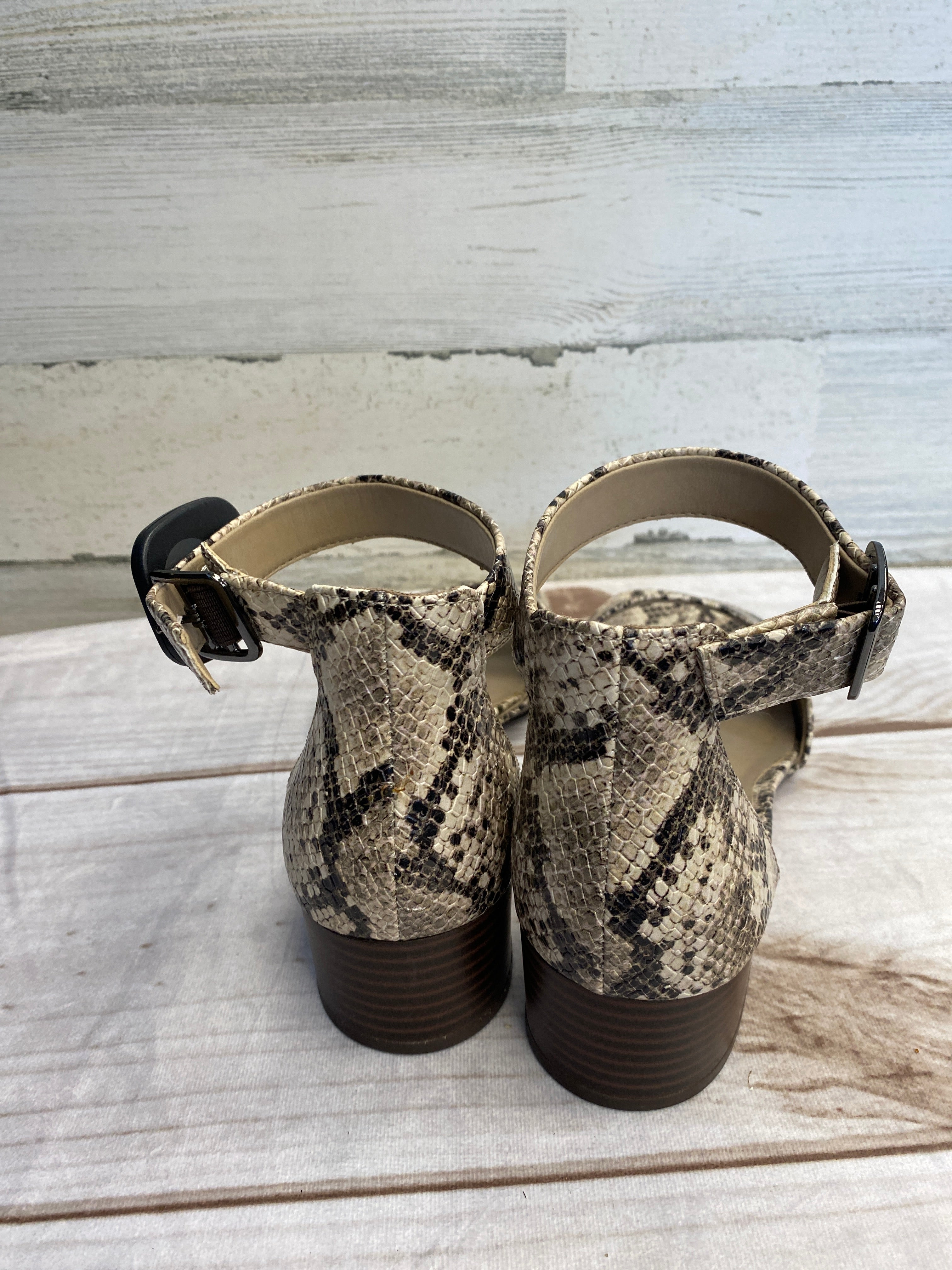 Clarks snakeskin sandals best sale