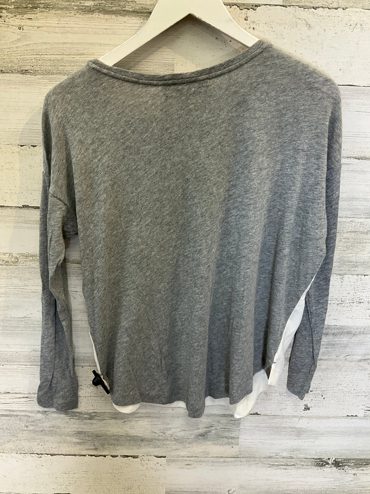 Grey Top Long Sleeve Loft, Size S