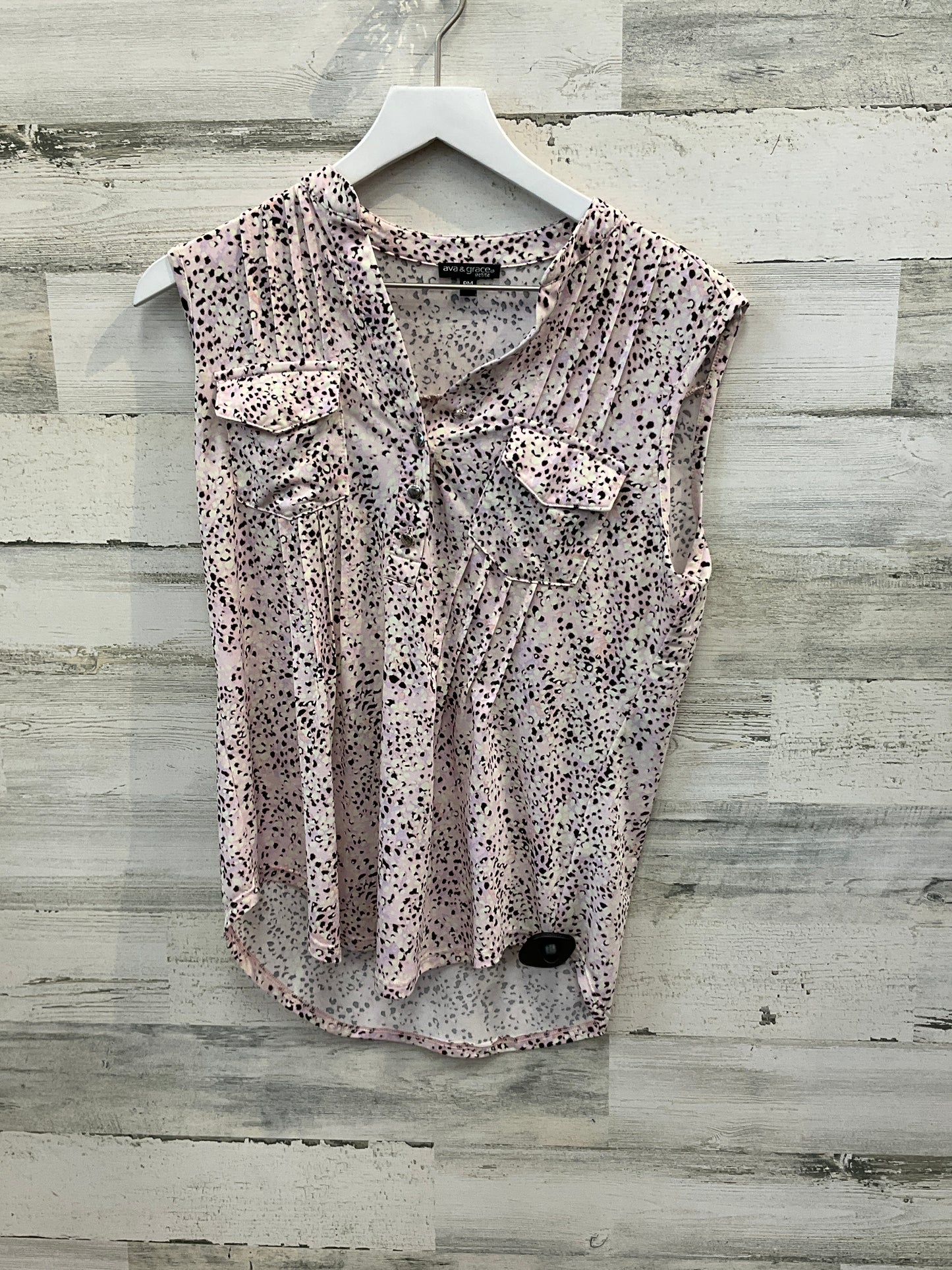 Top Sleeveless By Clothes Mentor In Pink, Size: Petite  M