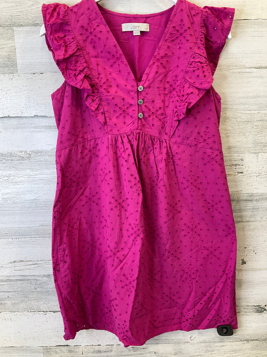 Pink Dress Casual Short Loft, Size Petite   Xs