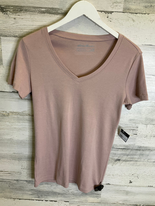 Top Short Sleeve By Eddie Bauer In Pink, Size: M