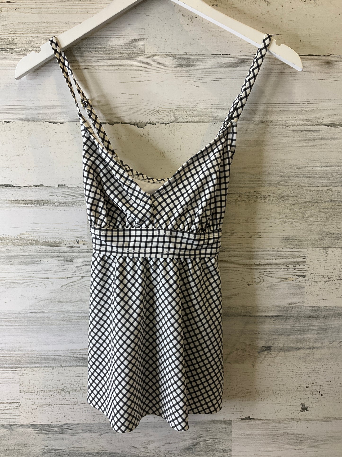 Black & White Swimsuit Top Kona Sol, Size M