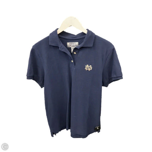 Top Short Sleeve By Clothes Mentor In Navy, Size: M