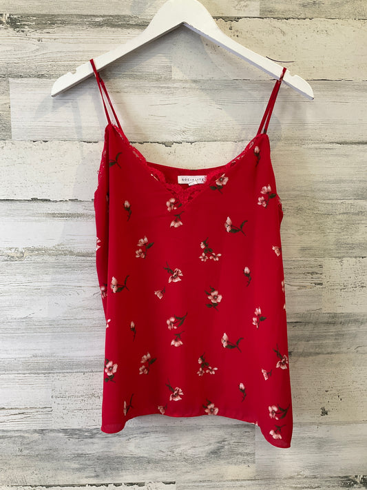 Red Top Sleeveless Socialite, Size L