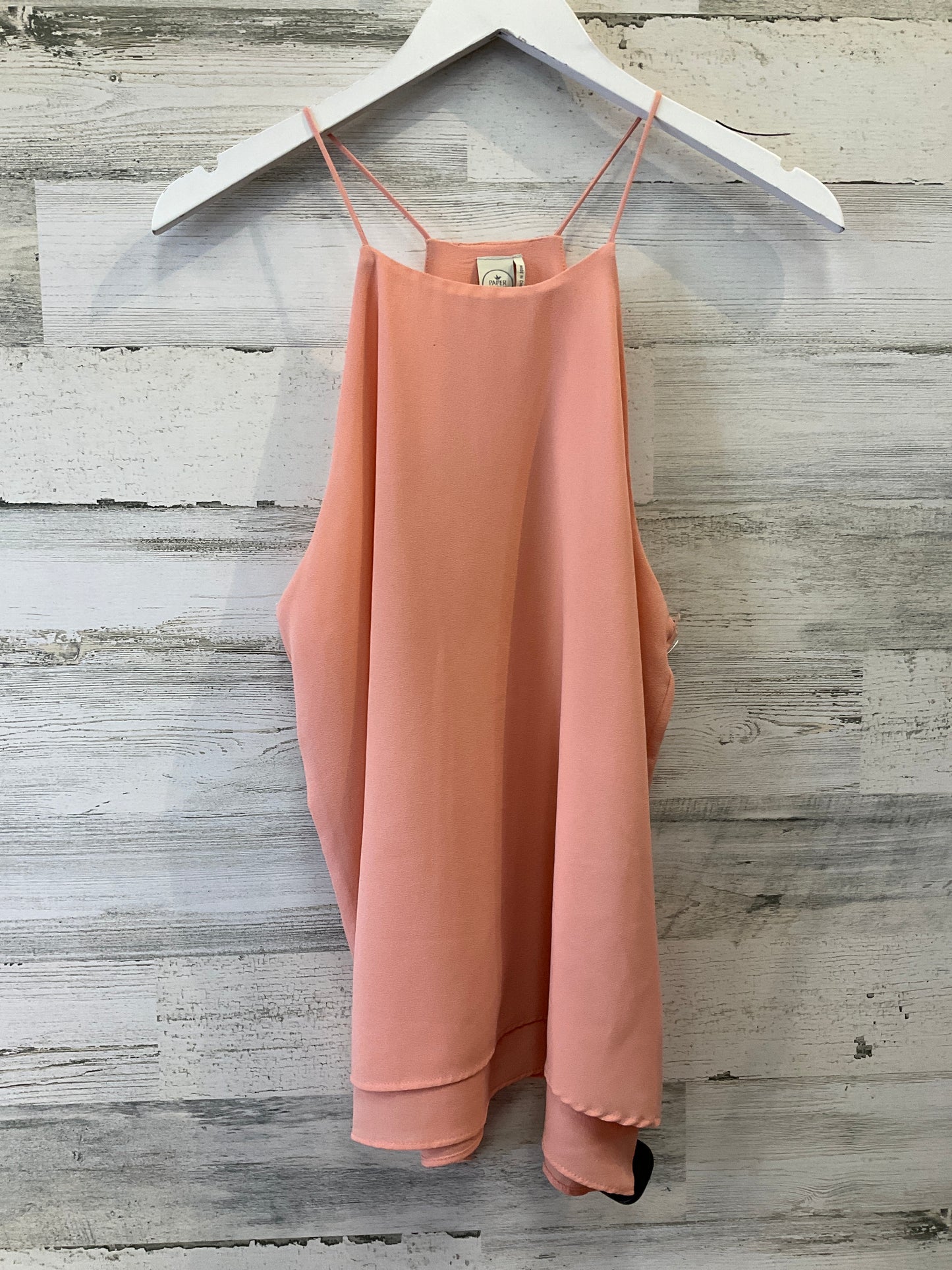 Coral Top Sleeveless Paper Crane, Size M