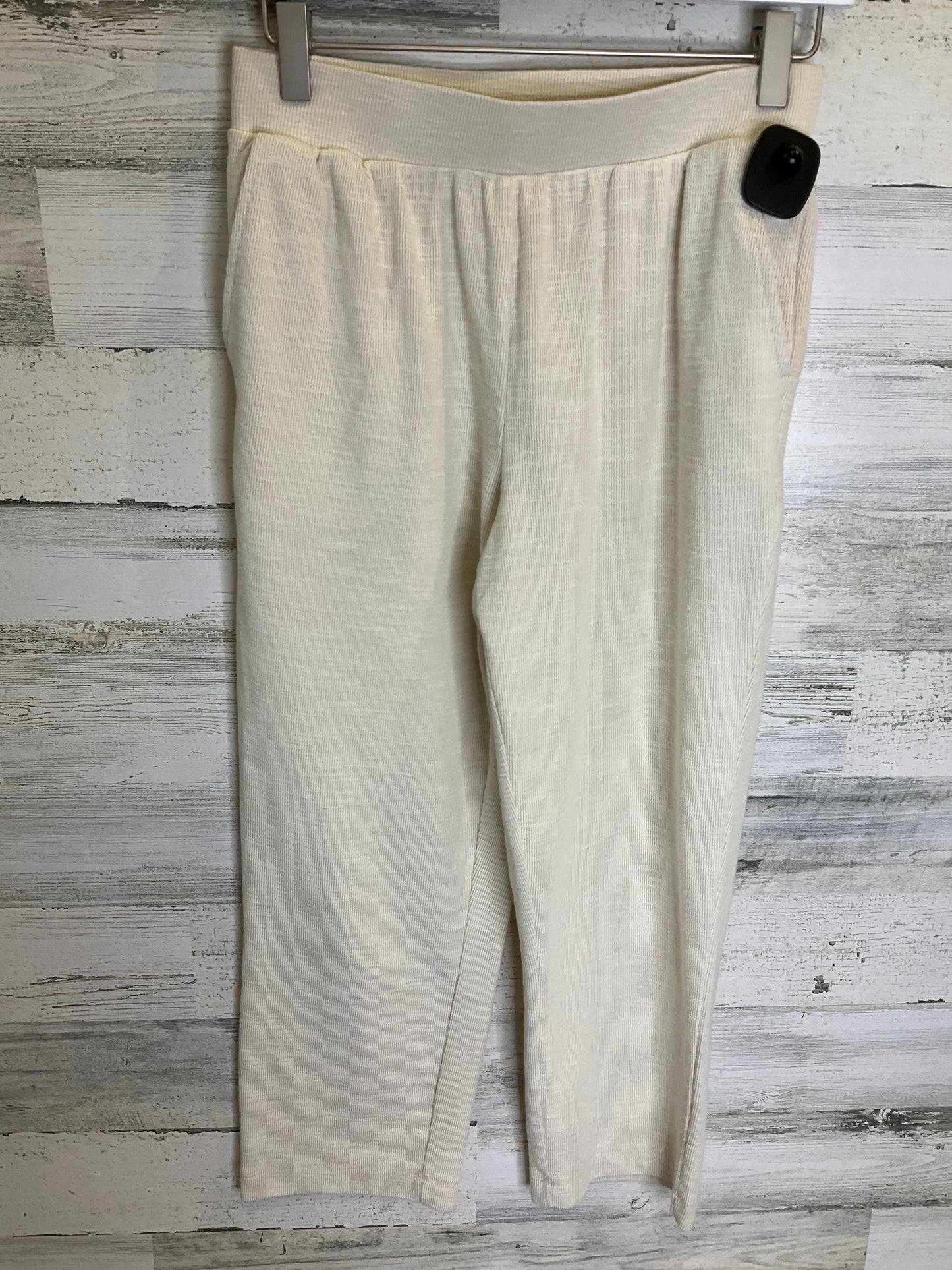 Ivory Pants Cropped Isaac Mizrahi Live Qvc, Size 00