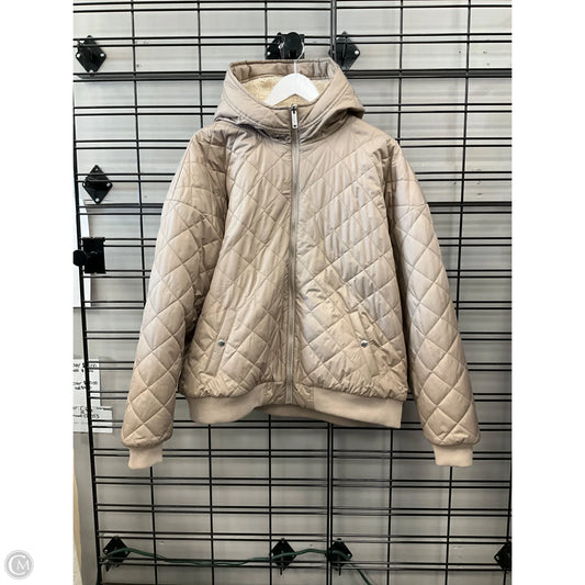Jacket Puffer & Quilted By Hollister In Beige, Size: Xl