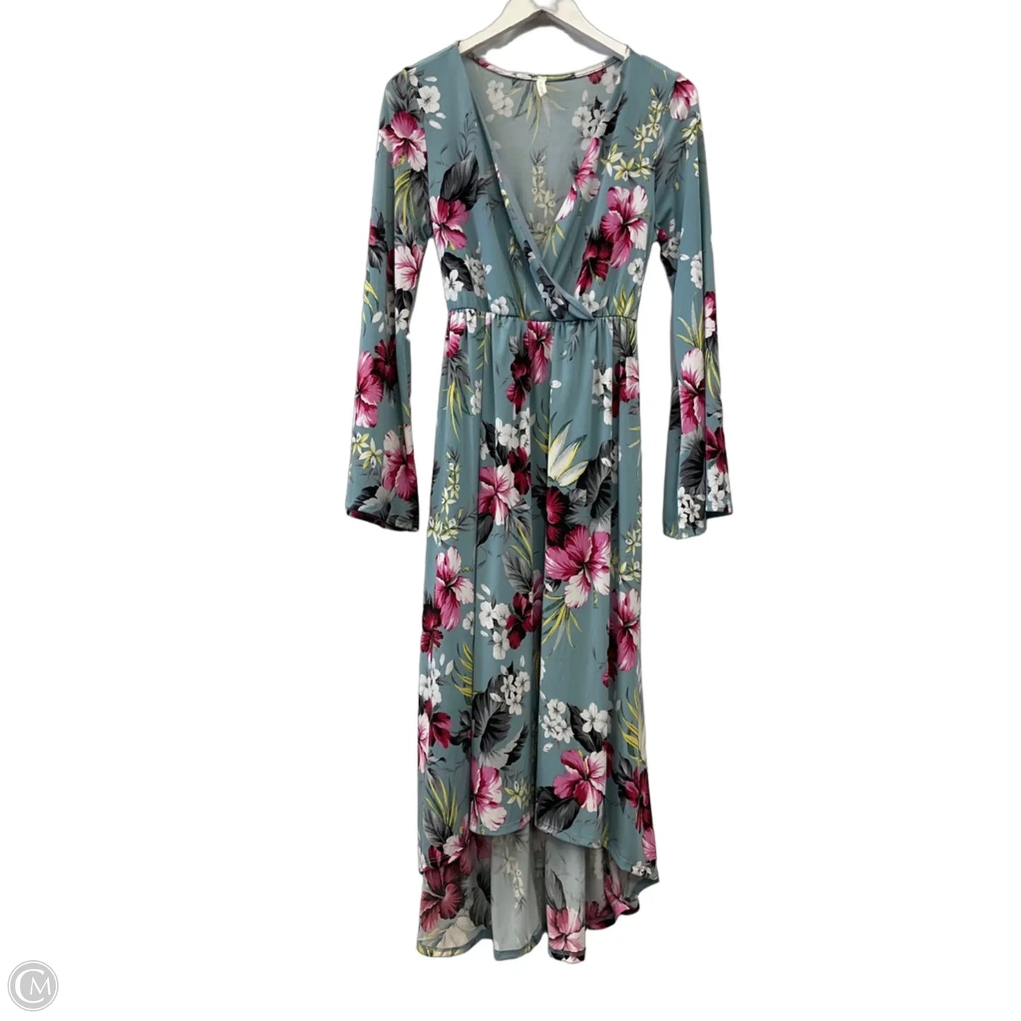 Dress Casual Maxi By Pink Blush In Blue, Size: L