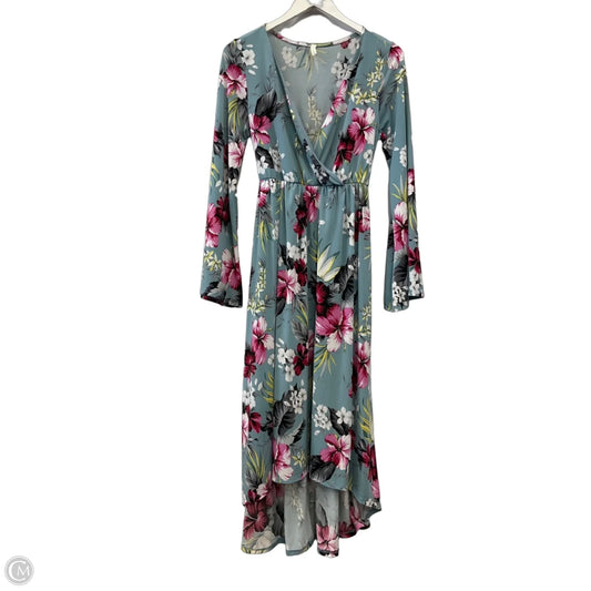 Dress Casual Maxi By Pink Blush In Blue, Size: L