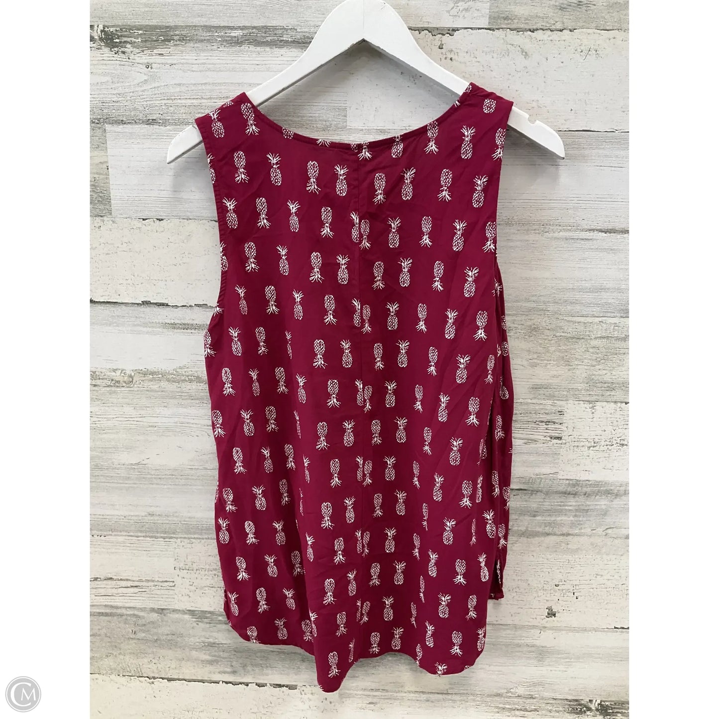 Top Sleeveless By Sonoma In Pink, Size: M