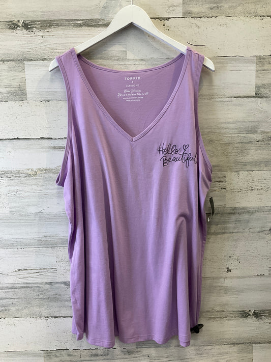 Purple Top Sleeveless Torrid, Size 4x