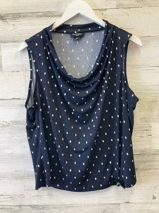 Navy Top Sleeveless Nue Options, Size Petite   Xl