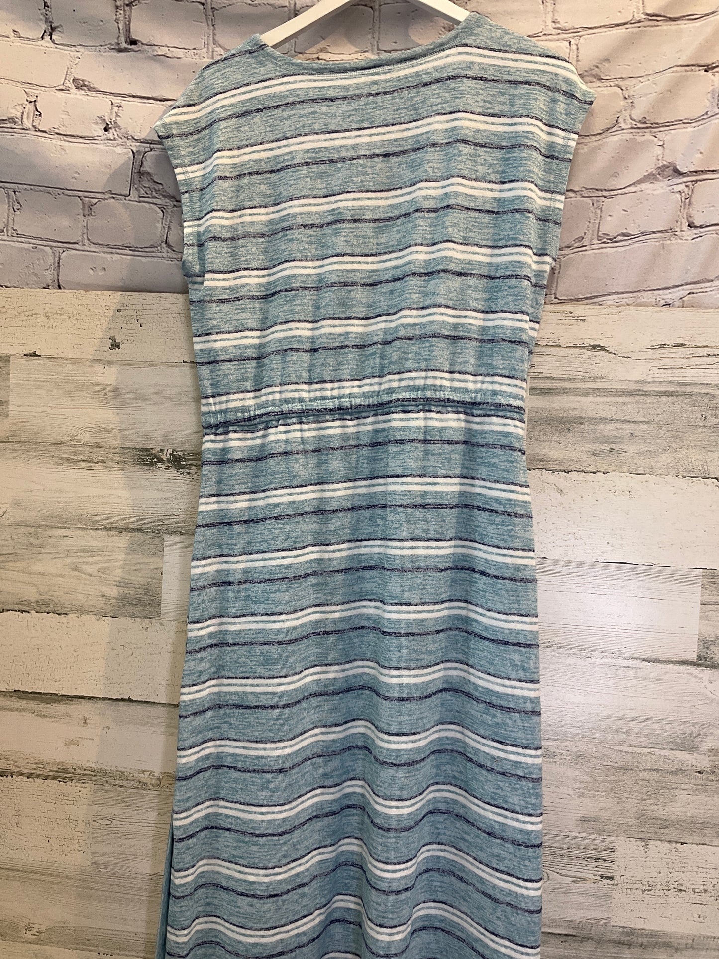 Blue Dress Casual Midi Talbots, Size Petite  M