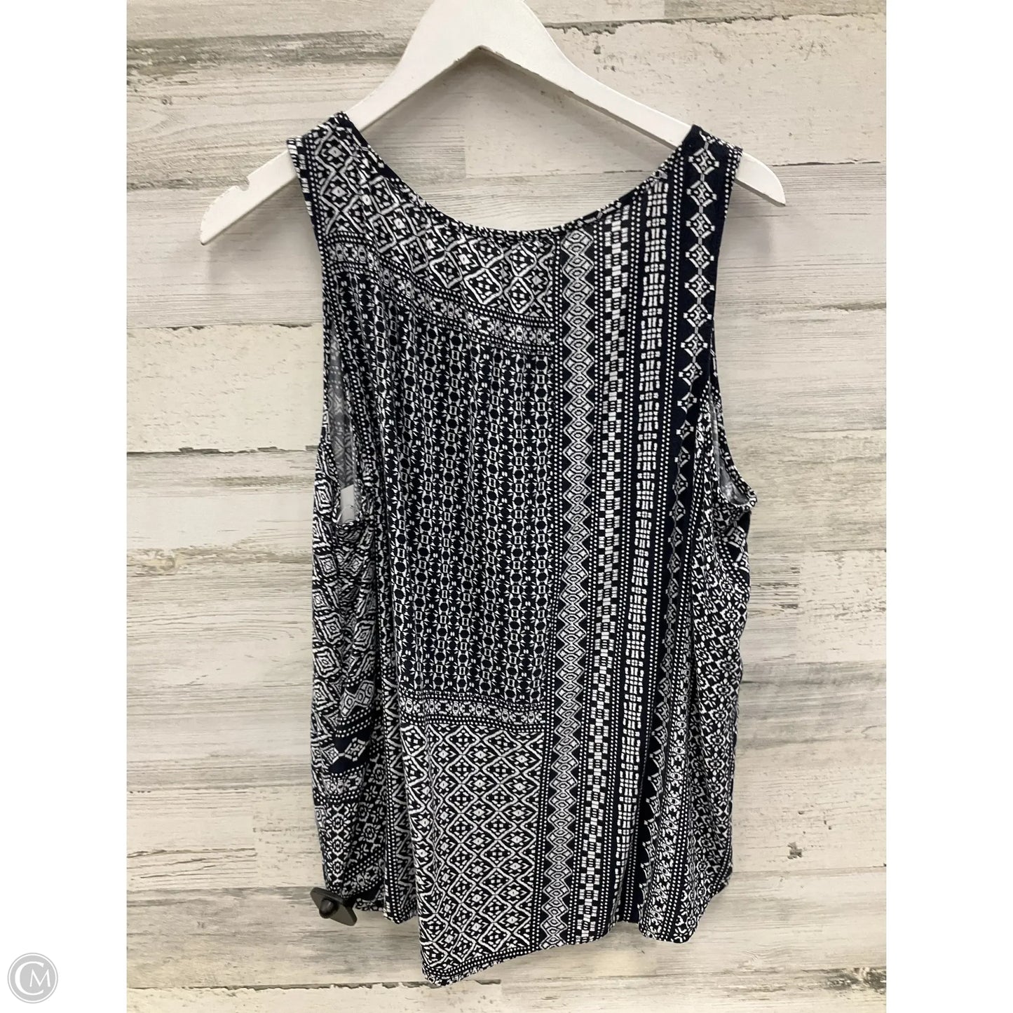 Top Sleeveless By Sonoma In Blue, Size: Xl