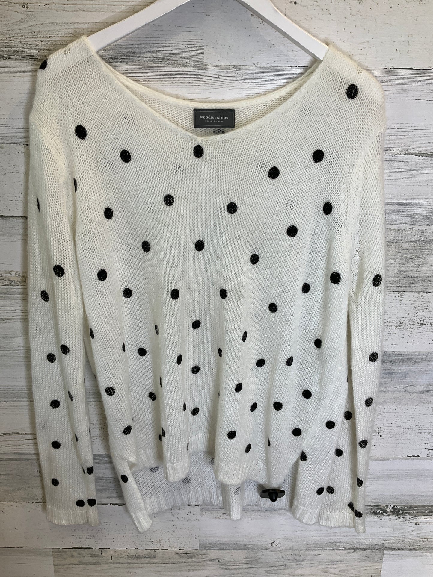 White Sweater Wooden Ships, Size M