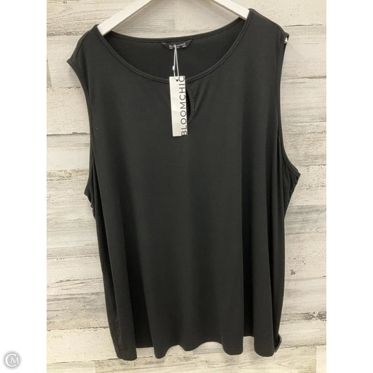 Top Sleeveless By Clothes Mentor In Black, Size: 4x