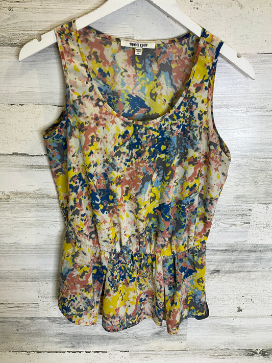 Floral Print Top Sleeveless Daniel Rainn, Size Xs