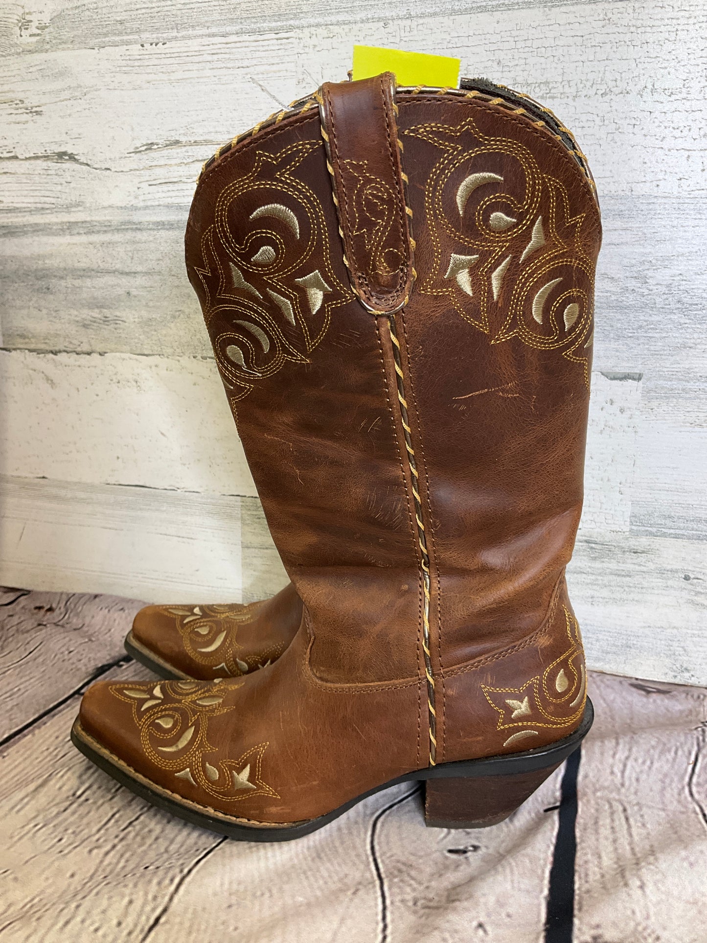 Tan Boots Western Durango, Size 8