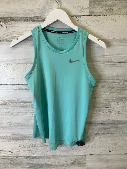 Athletic Tank Top By Nike In Aqua, Size: Xs