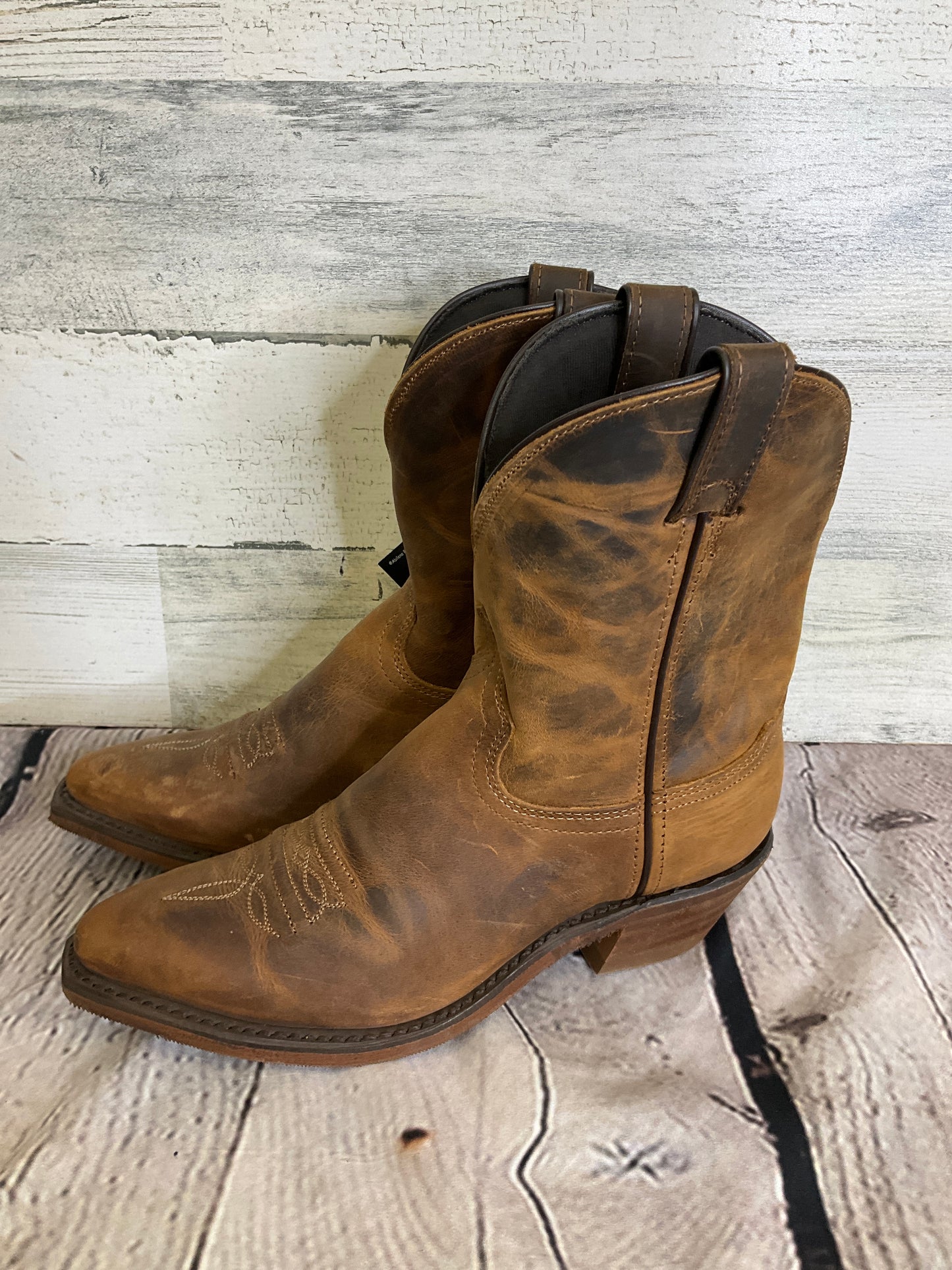 Brown Boots Leather Clothes Mentor, Size 7