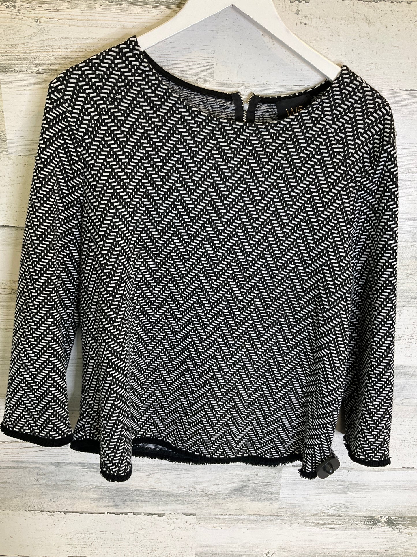 Black & White Top Long Sleeve W5, Size M