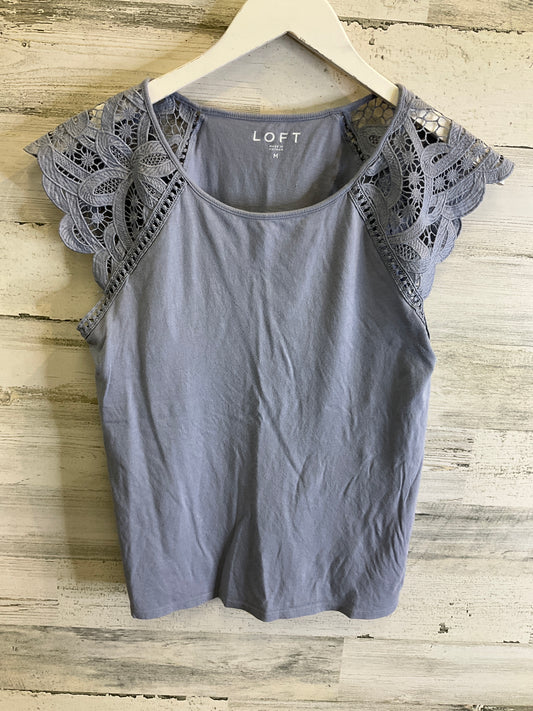 Top Short Sleeve By Loft In Blue, Size: M