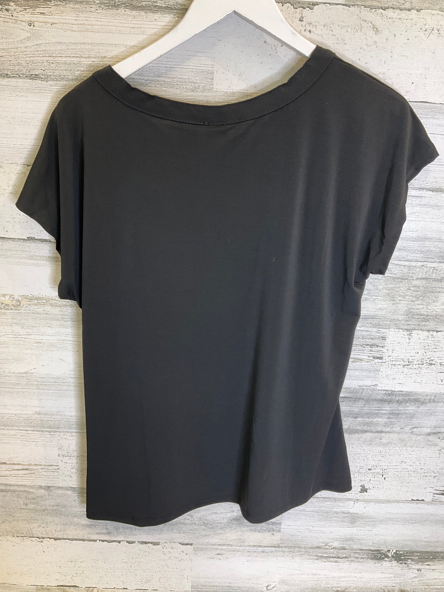 Top Short Sleeve By Ny Collection In Black, Size: L