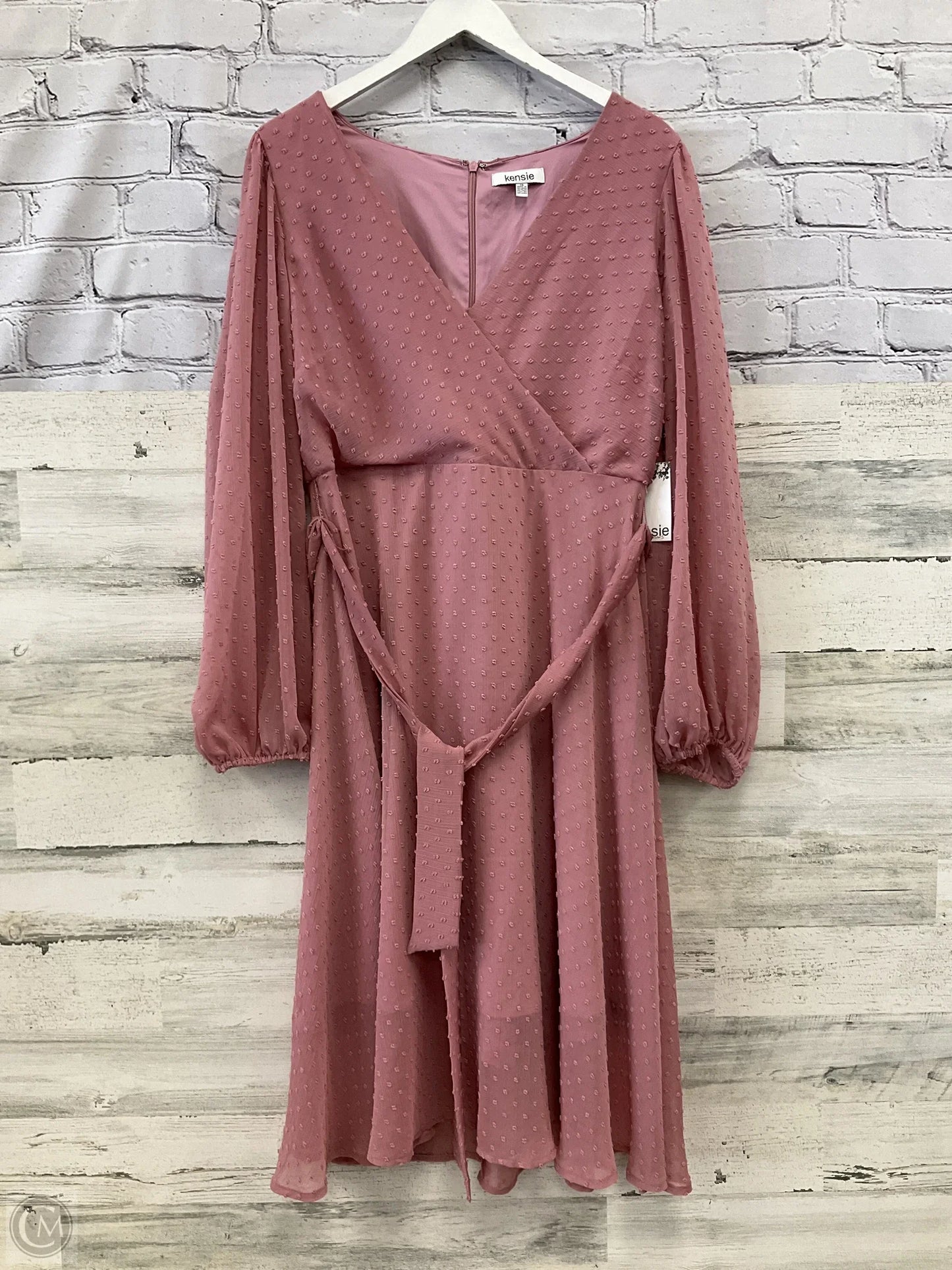 Dress Casual Midi By Kensie In Pink, Size: Xl