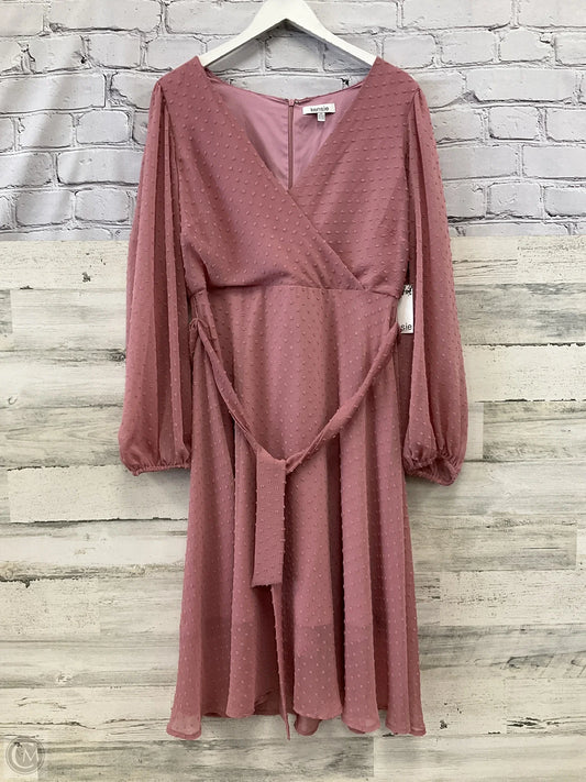 Dress Casual Midi By Kensie In Pink, Size: Xl