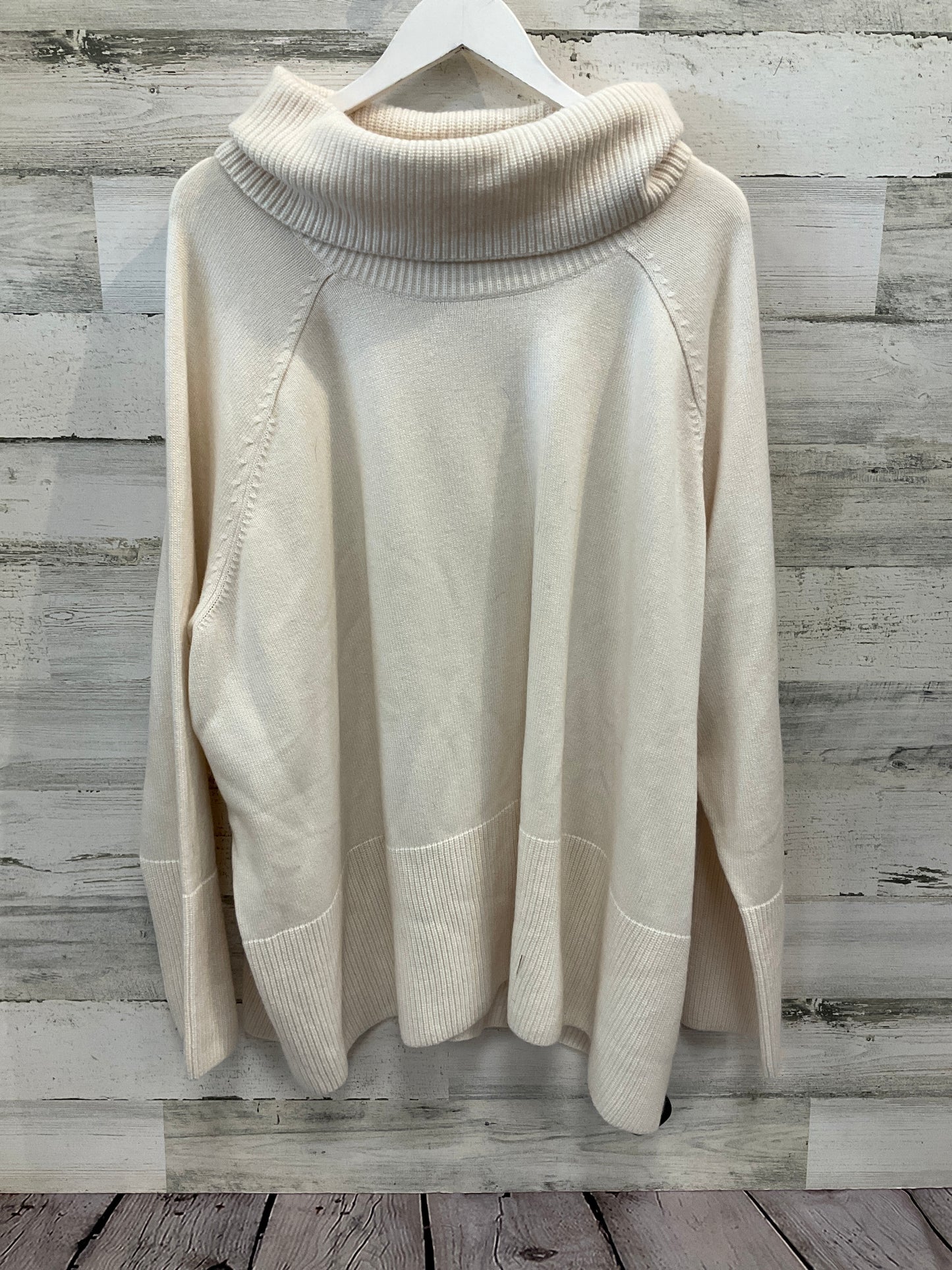 Sweater By Athleta In Ivory, Size: 3x