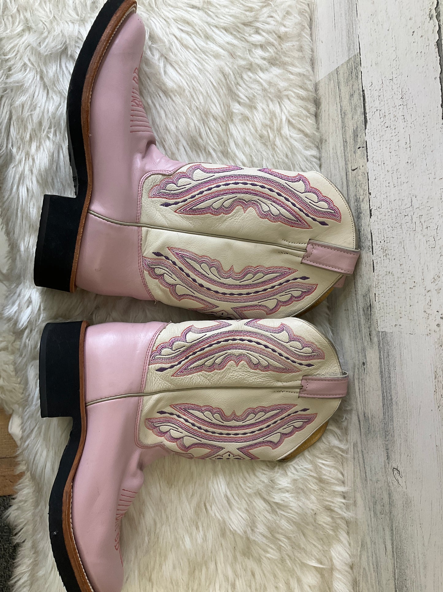 Boots Western By Justin In Pink, Size: 8.5