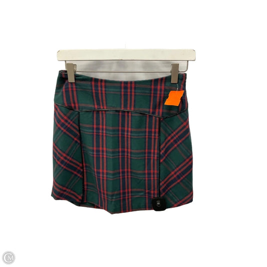 Skirt Mini & Short By Free People In Green & Red, Size: 2